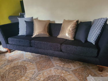 Brand New Black 4 Seater (1 Piece)Cushions Include