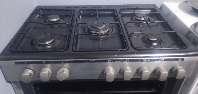 LOGIK  Dual Fuel Range Cooker – Stainless Steel