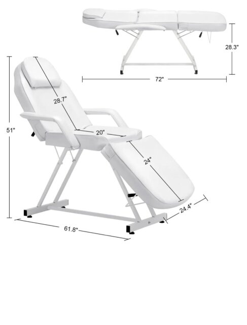 Facial/Massage/Tattoo Spa Bed