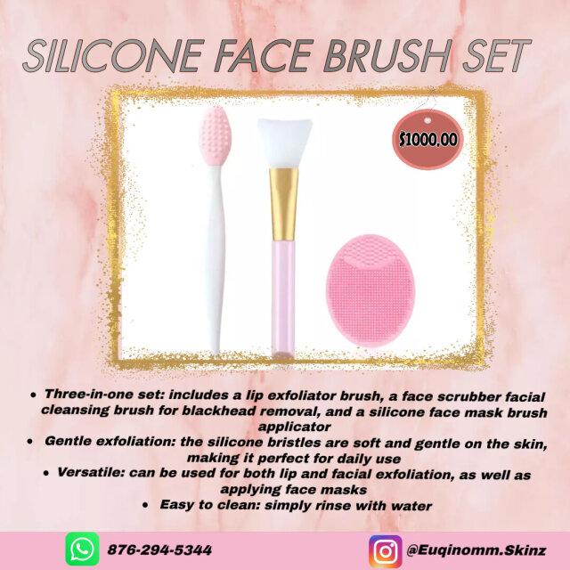 Silicone Facial Brush Set