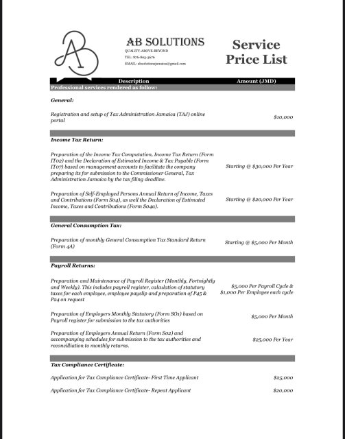 Taxation Service