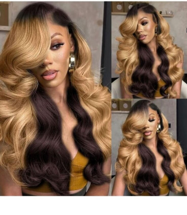 Honey Blonde Lace Wig 200% Density