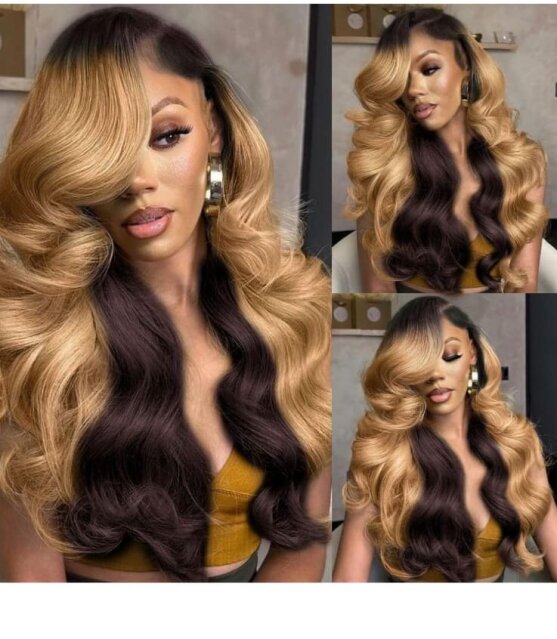 Honey Blonde Lace Wig 200% Density