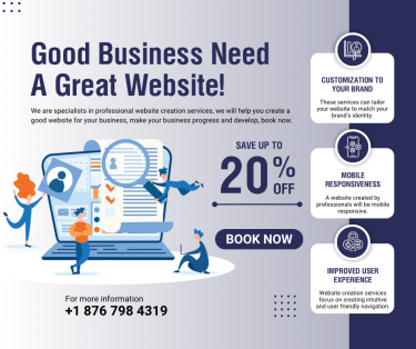 Affordable, Modern Website For Your Business 