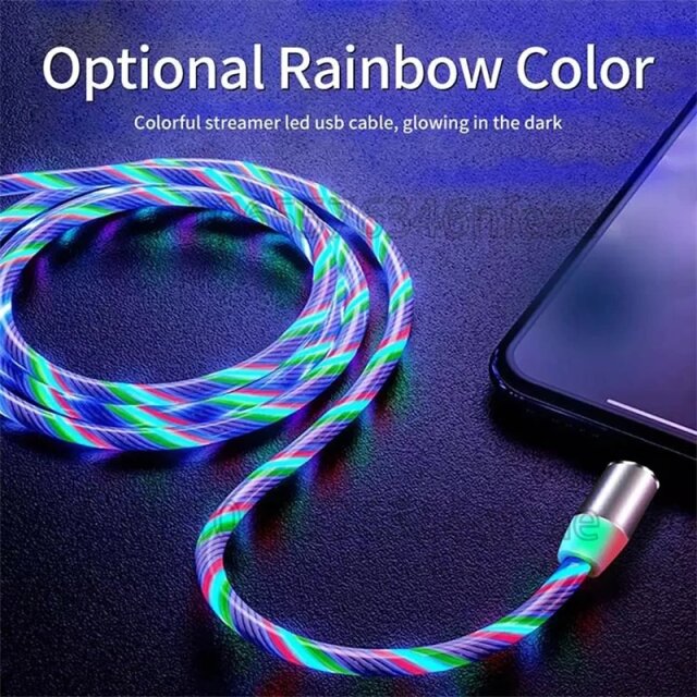 3 In 1 Magnetic Luminous Phone Charging Cable