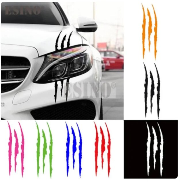 Car/Motorcycle Sticker Reflective Monster Claw