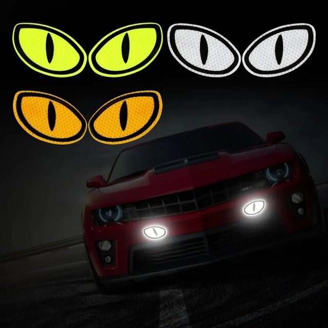 Cat Eyes Reflective Warning Decals