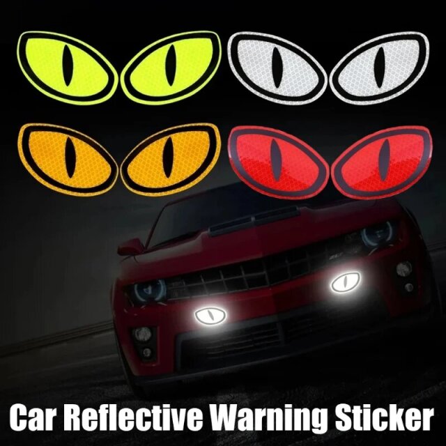 Cat Eyes Reflective Warning Decals