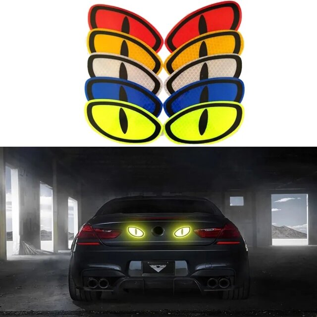 Cat Eyes Reflective Warning Decals