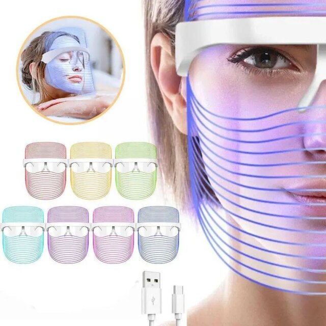 7 Colors LED Light Beauty Face Mask