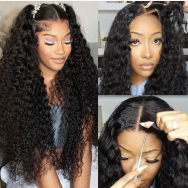 Glueless Deep Wave Lace Front Wig