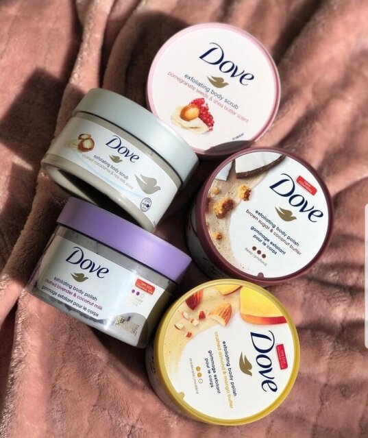 Dove Exfoliating Body Scrubs