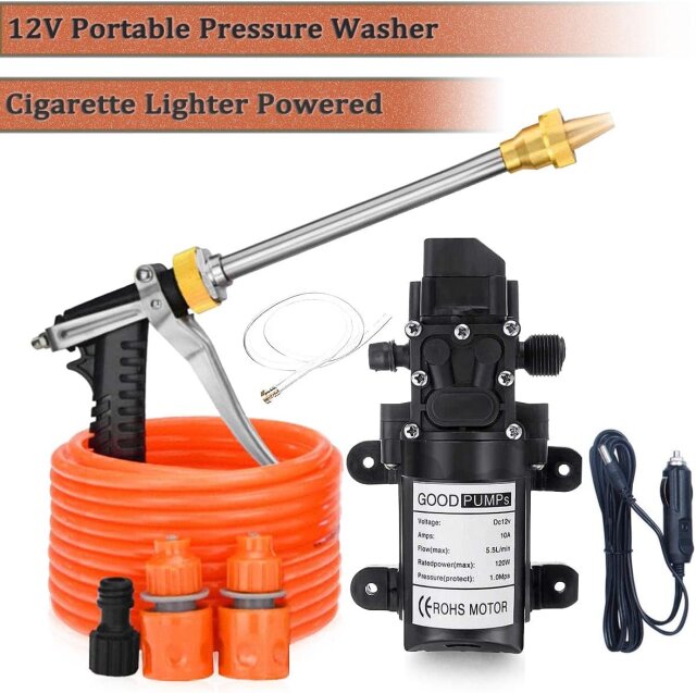 12V Portable Pressure Washer For Car