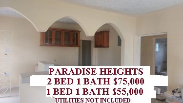  1 Bedroom 1 BA $55K 2 BED 2 BA $75K