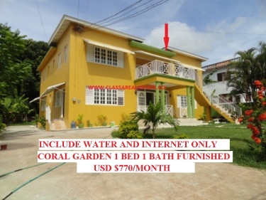 CORAL GARDEN1 BD  1BT FURNISH INCLUDE NWC,INTERNET