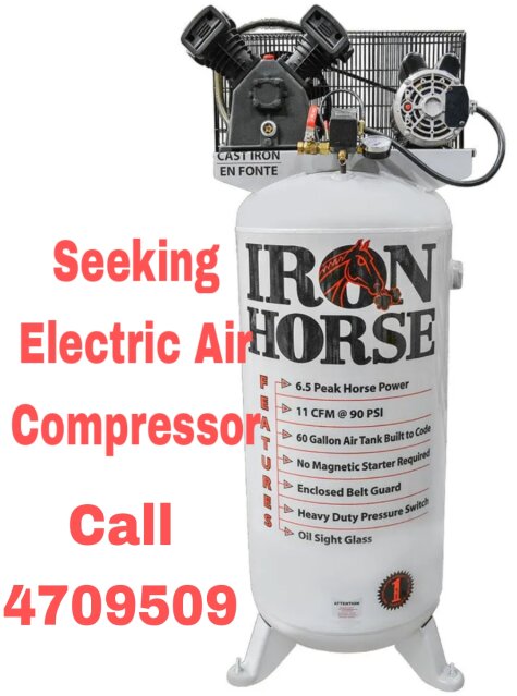Electric Air Compressor 40-80gallon