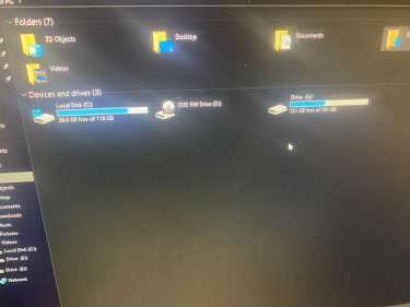 Computer Desktop With External Hard Drive, Gaming 