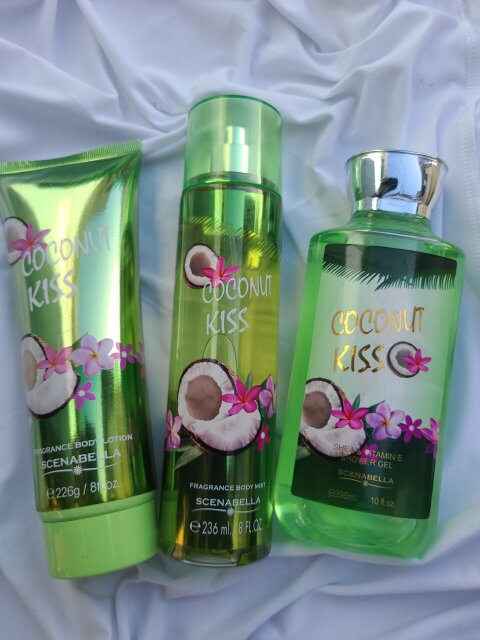 Coconut Kiss Body Spray Lotion BodyWash