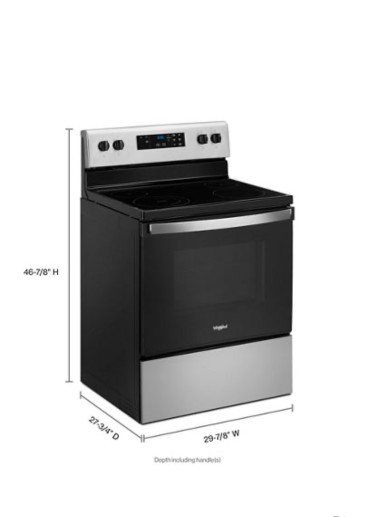 Whirlpool Wfe320m0js 30 IN Electric Stove