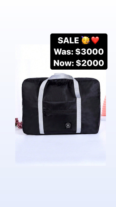 Black Duffle Bag/ Gym Or Travelled 