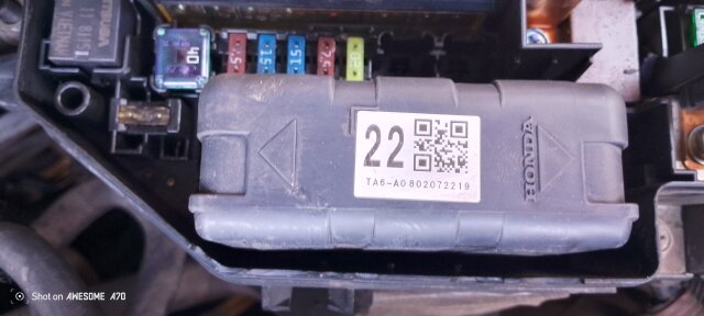 08 Honda Accord Cooling Fan Relay/fuse