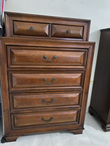 Bed Frame, Chest Of Drawer &Dresser