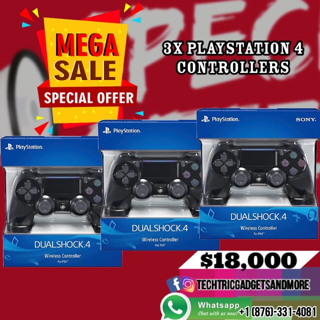 SPECIAL OFFER BUY 3X PS4 CONTROLLER FOR 18000