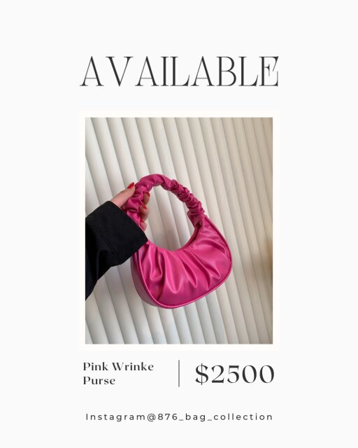 Pink Wrinkle Purse