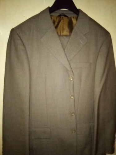 Exclusive Brown 4-Button Jacket Suit: 40R, 34W.