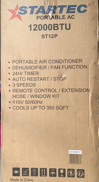 Startec Portable Ac