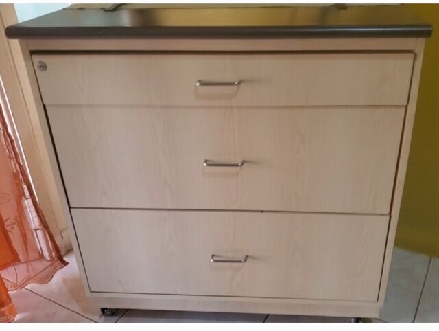 THREE (3) DRAWERS WITH LOCK