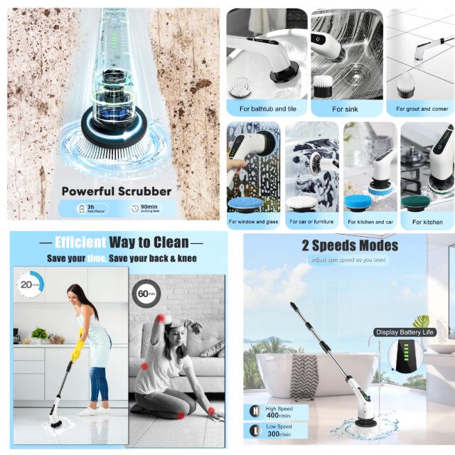 7in1 Electric Multifunctional Cleaning Brush