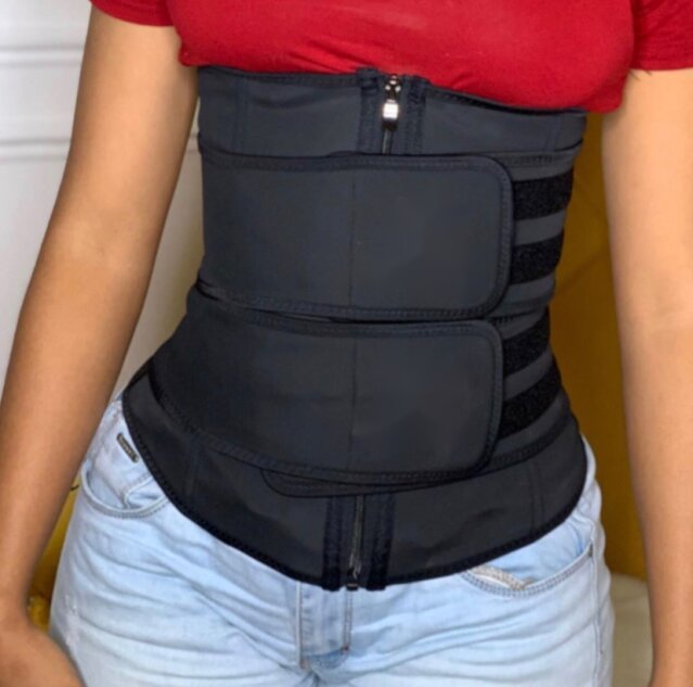 Latex Double Belt Waist Trainer