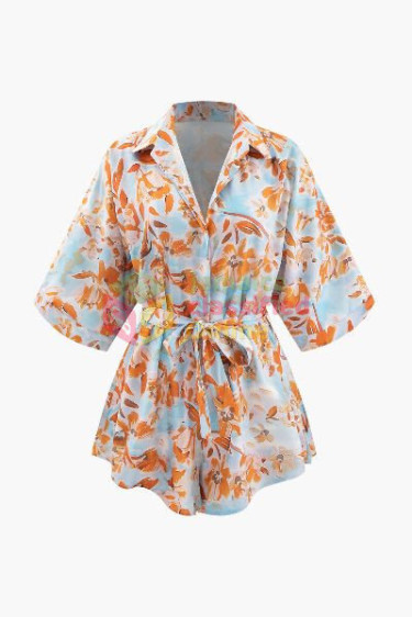 Micas Floral Tie Romper