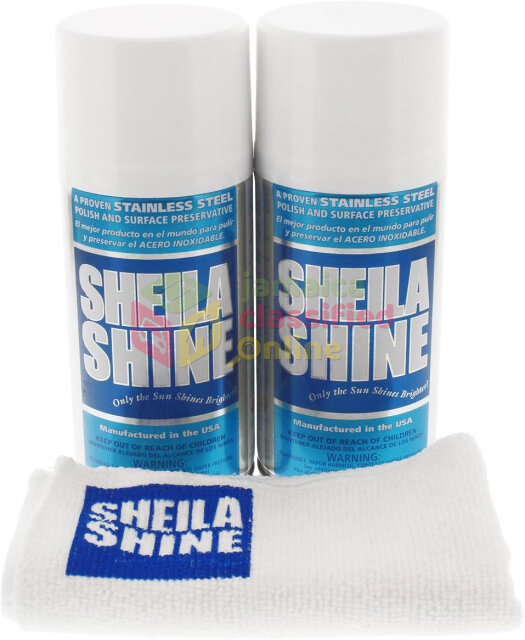 Sheila Shine 10oz X 2 With Cloth