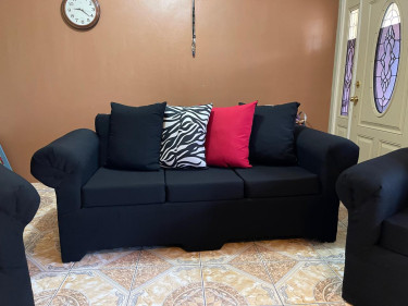 Brand New Sofa Set (Black)