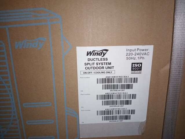 Windy AC Unit 1800 BTU