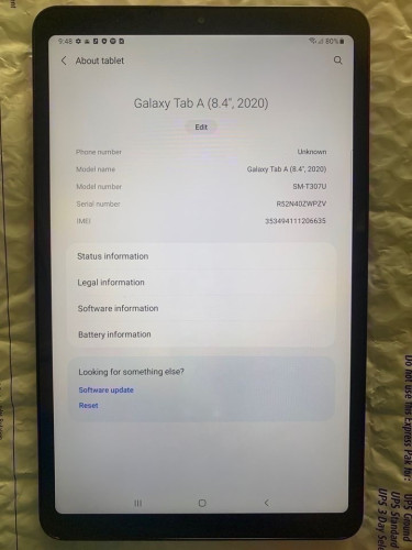 8.4” Samsung Galaxy Tab A Full HD Display With 32G