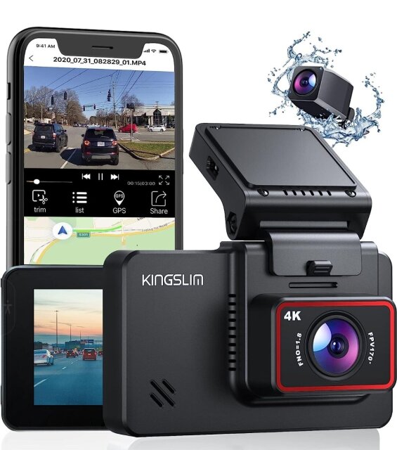 Kingslim D4 4K Dual Dash Cam