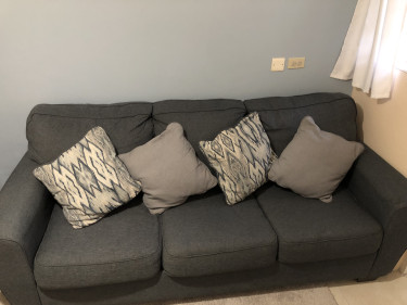 3 Seater Sofa With Cushions 