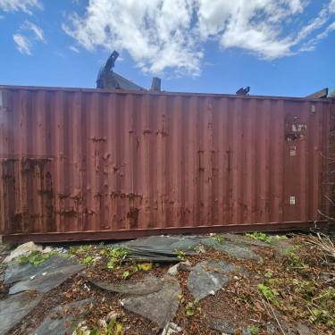 20 Foot Shipping Container Needing Roof Replacemen