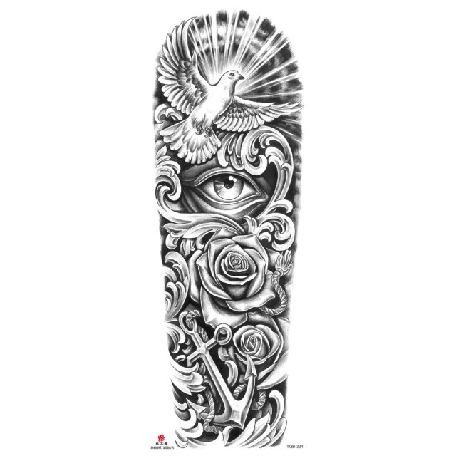 Full-Arm/Back Waterproof Tattoo Sticker