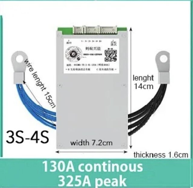 150Amp Battery BMS With 4.3inch LCD