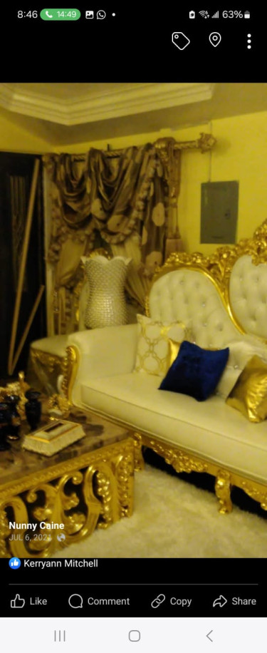 Gold N White Furnitures