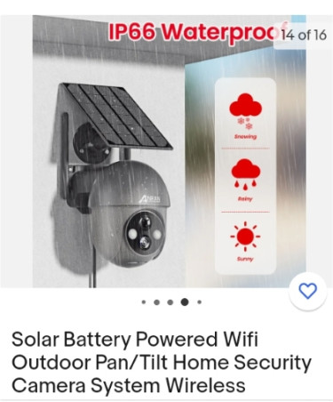 IP66 Waterproof Solar/ Direct Current (AC-DC) Cam