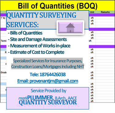 QUANTITY SURVEYING SERVICES