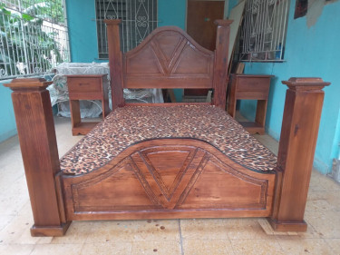 Double Bed Head Board And Footboard,Night Table