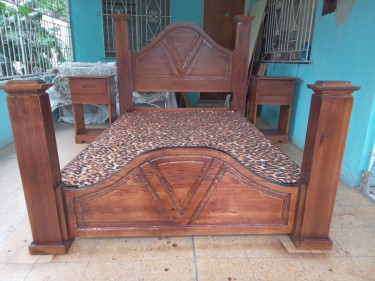 Double Bed Head Board And Footboard,Night Table