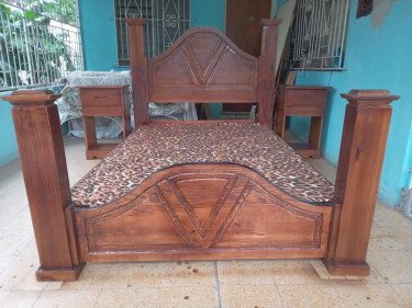 Double Bed Head Board And Footboard,Night Table