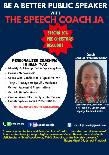 Public Speaking Training - Pre Christmas Discount 